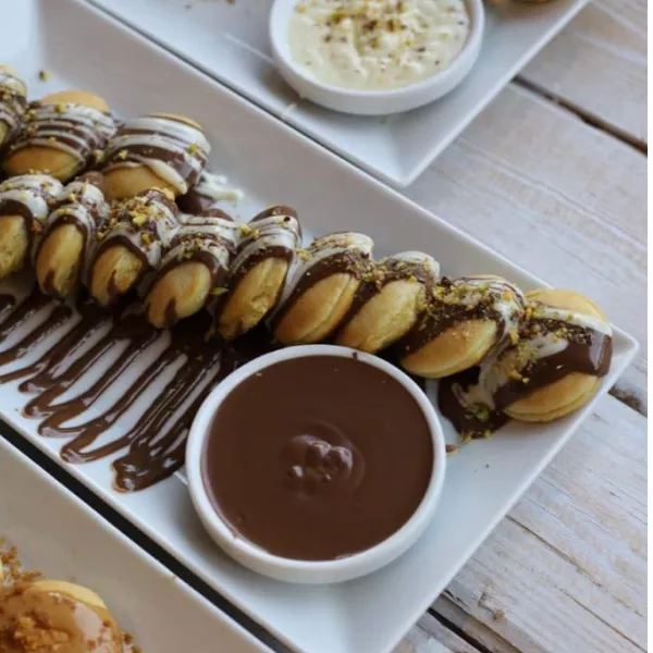 MINI PANCAKES بان كيك نوتيلا